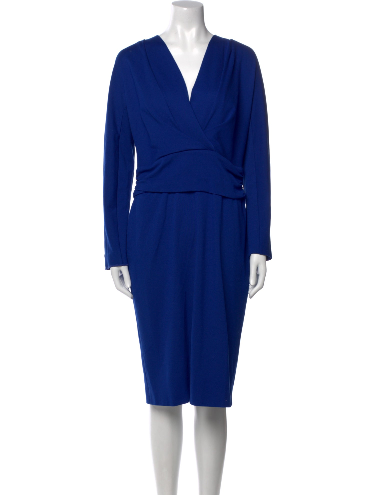 Escada V-Neck Knee-Length Dress
