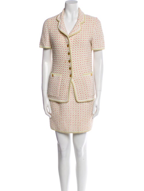 Escada Tweed Pattern Skirt Set