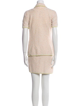 Escada Tweed Pattern Skirt Set