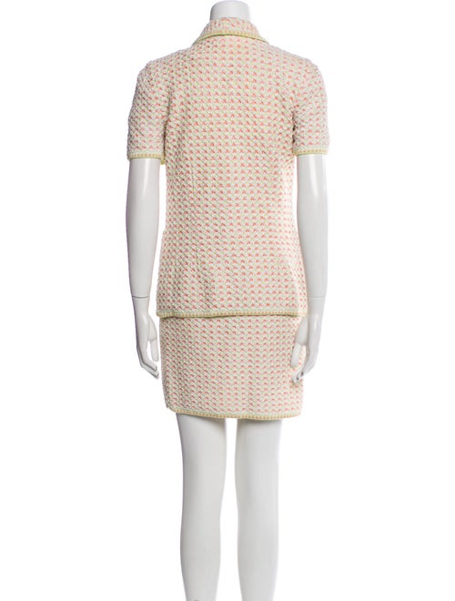 Escada Tweed Pattern Skirt Set