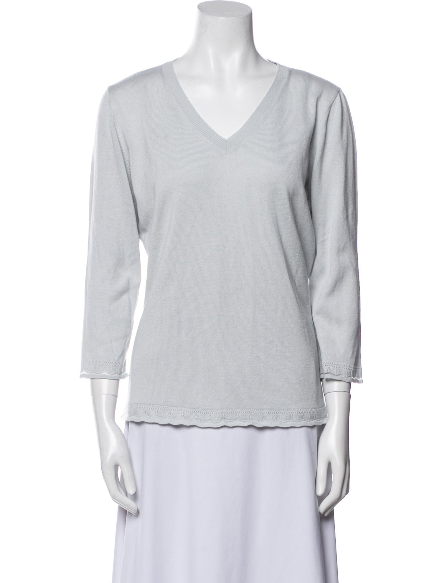 Escada Silk V-Neck Sweater