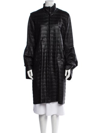 Escada Virgin Wool Faux Fur Coat