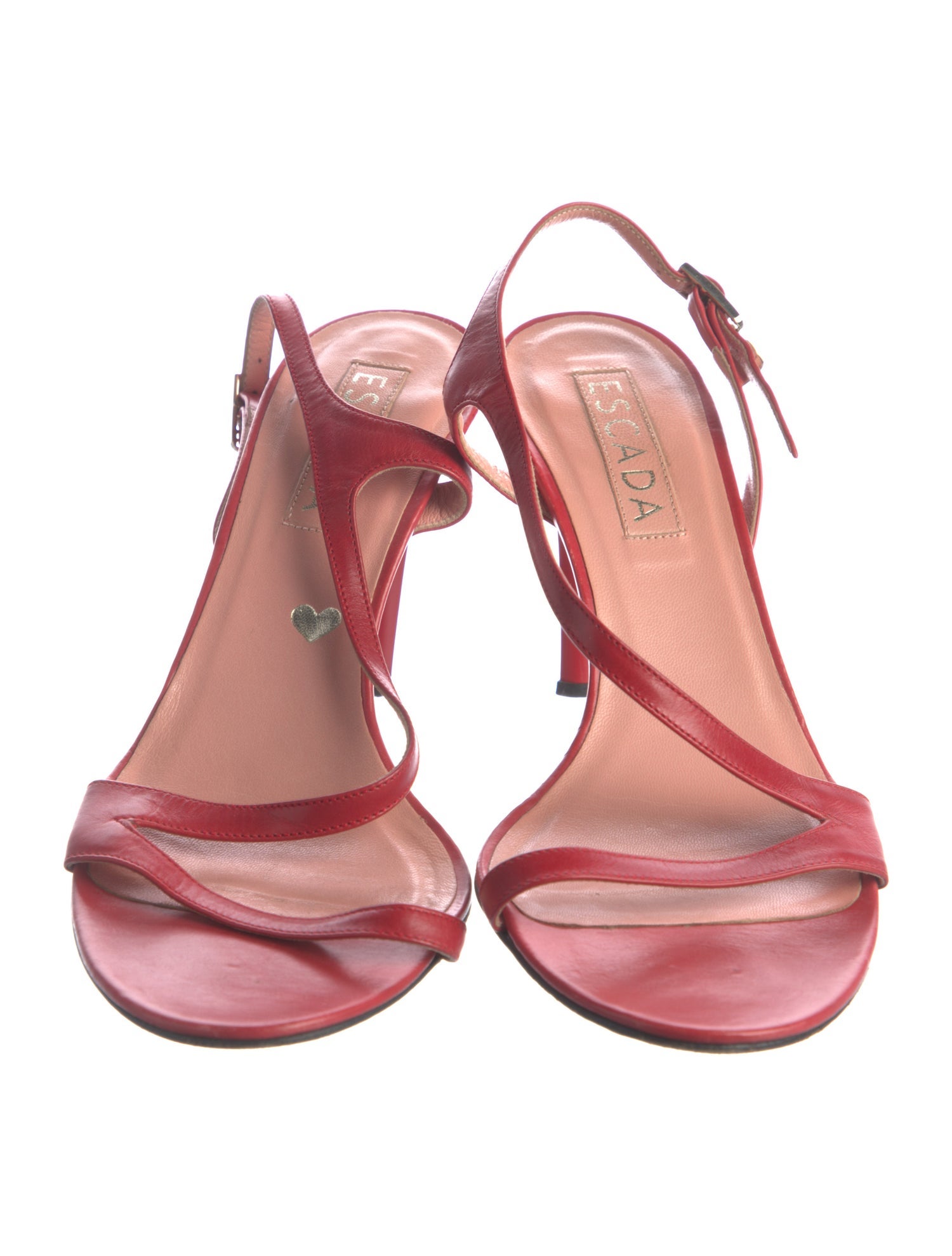 Escada Patent Leather Slingback Sandals