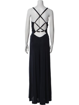 Escada Scoop Neck Jumpsuit