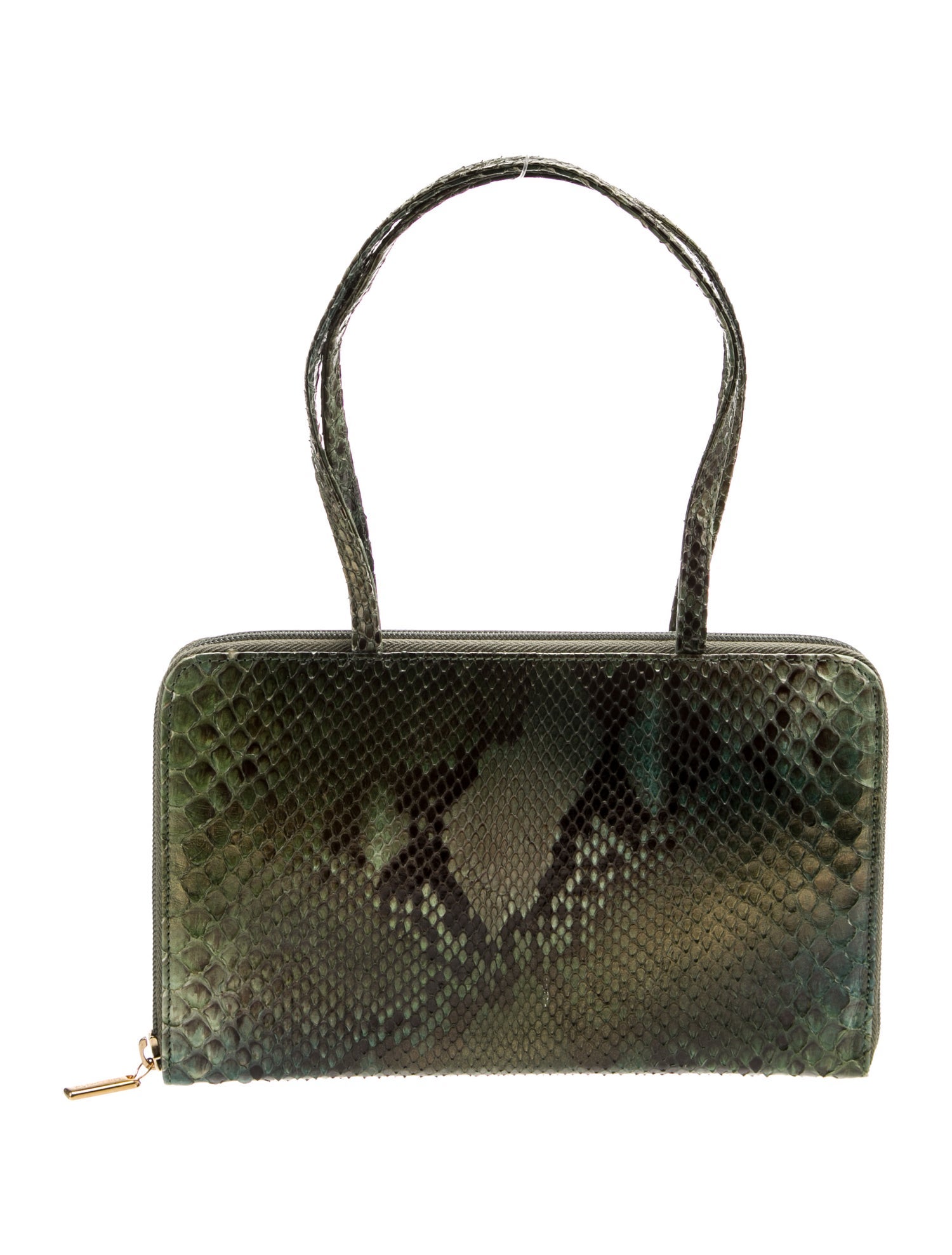 Escada Snakeskin Top Handle Bag