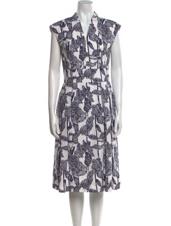 Escada Printed Midi Length Dress
