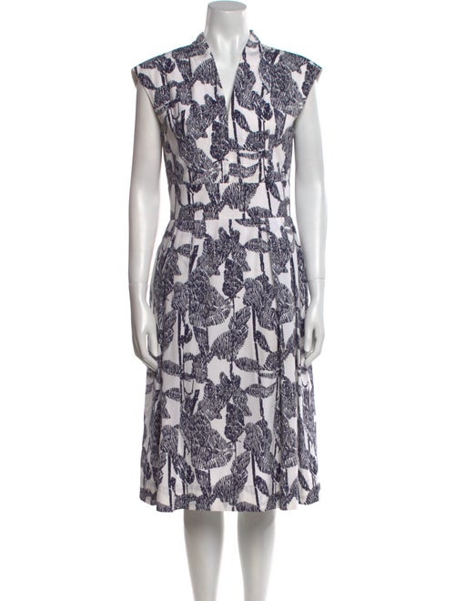 Escada Printed Midi Length Dress