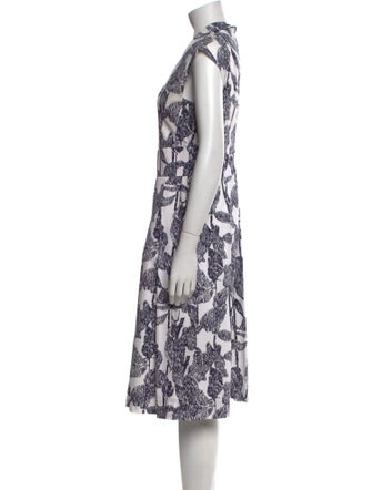 Escada Printed Midi Length Dress