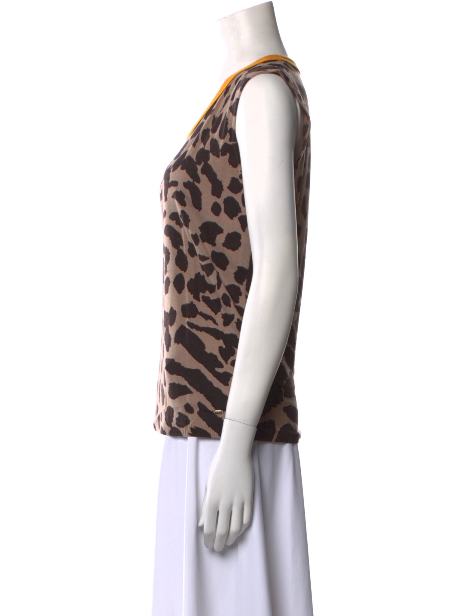 Escada Wool Animal Print Top