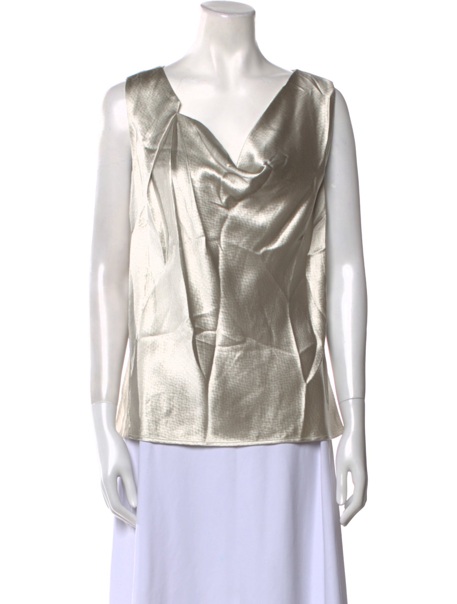 Escada Silk Cowl Neck Blouse