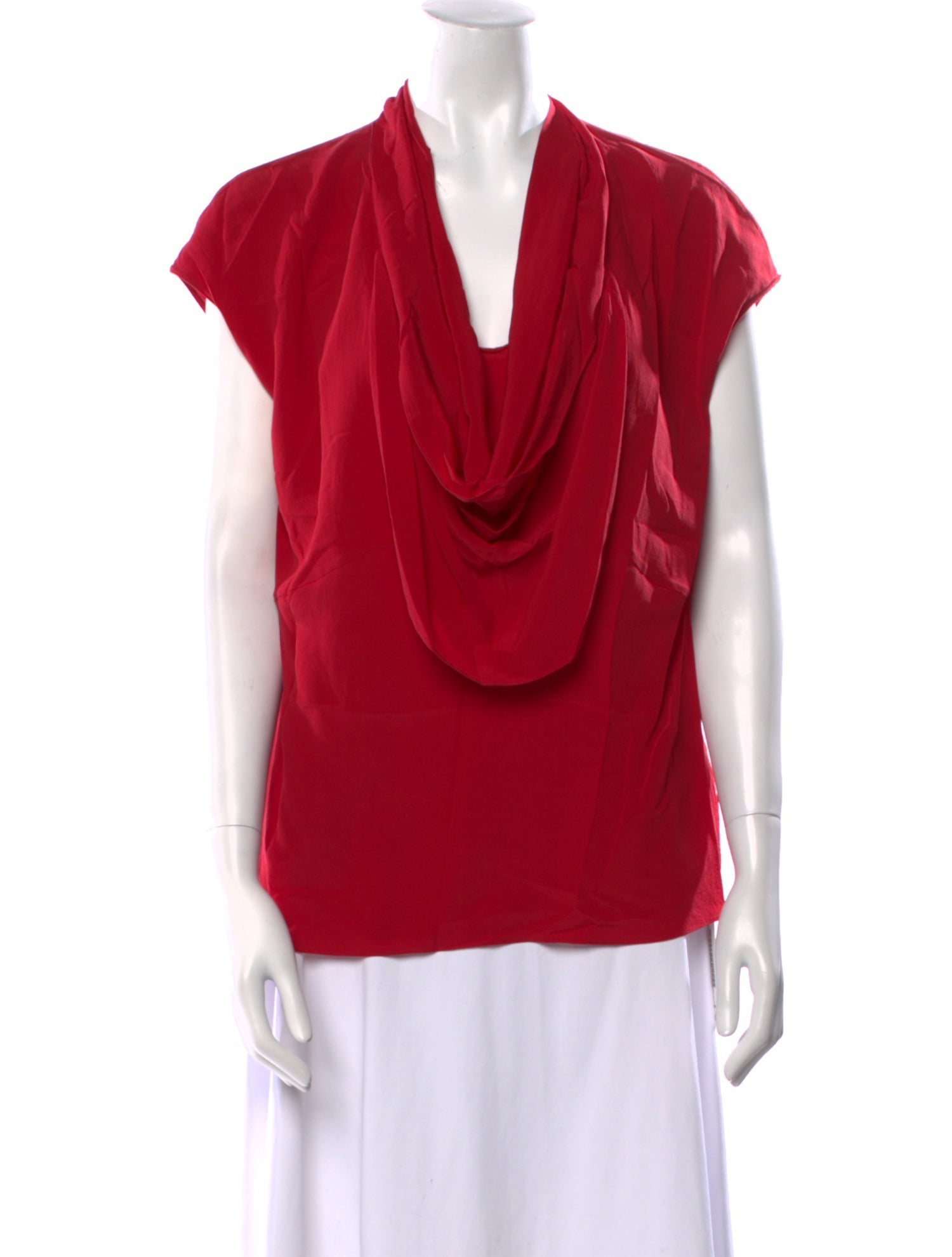 Escada Silk Cowl Neck Blouse