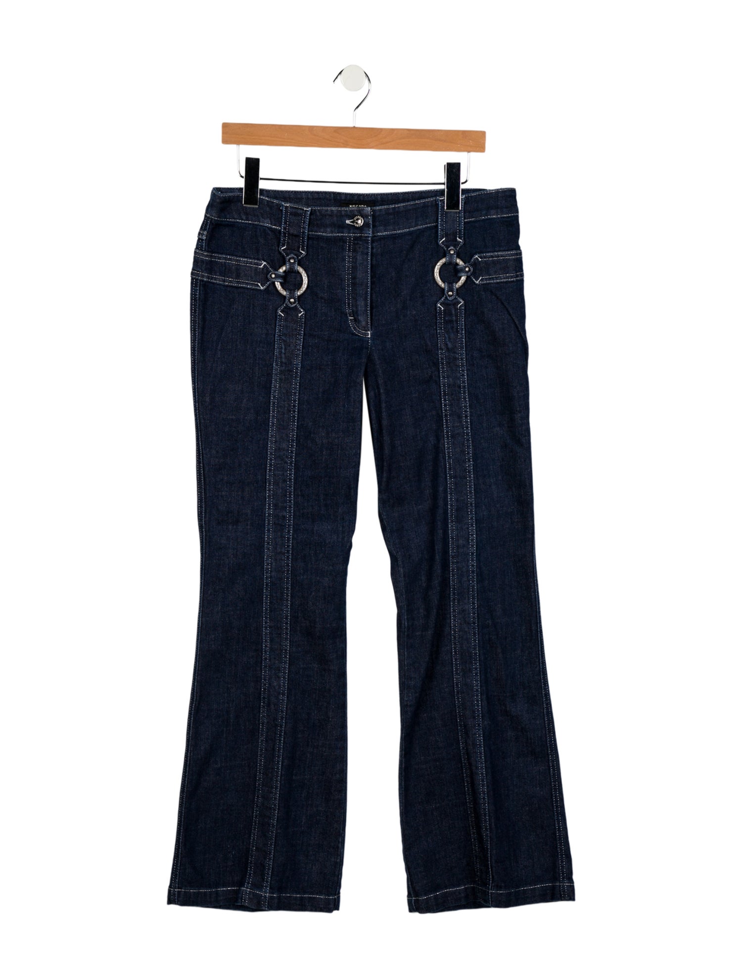 Escada Mid-Rise Wide Leg Jeans