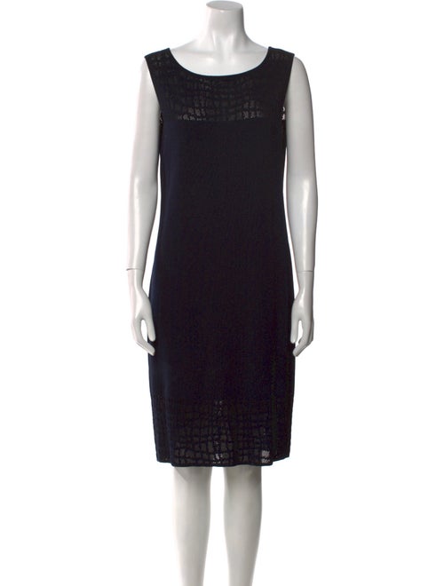 Escada Scoop Neck Knee-Length Dress