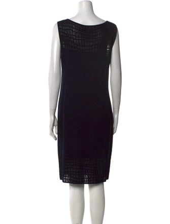 Escada Scoop Neck Knee-Length Dress