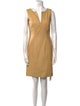 Escada Leather Mini Dress