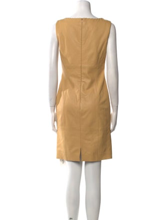 Escada Leather Mini Dress