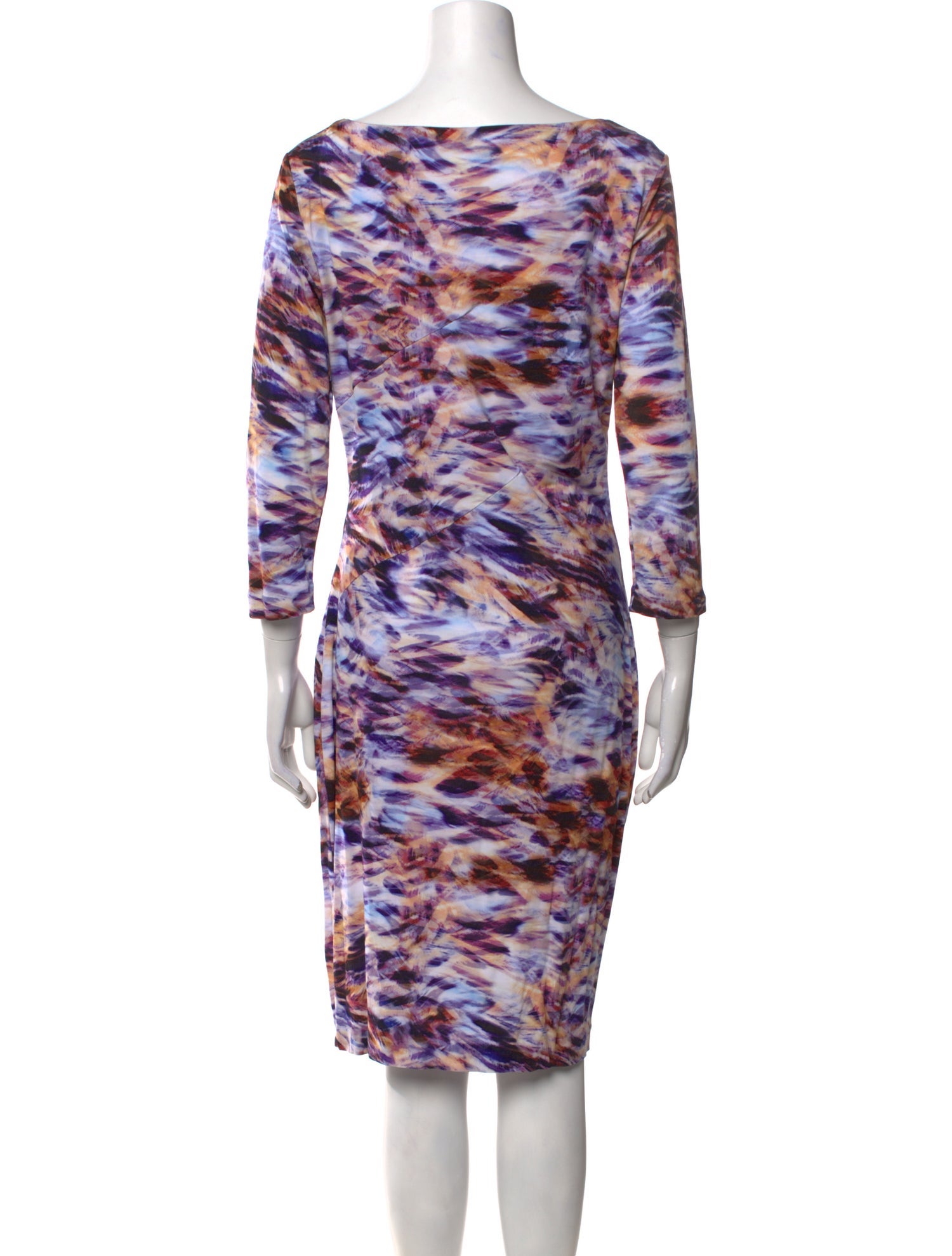 Escada Animal Print Knee-Length Dress