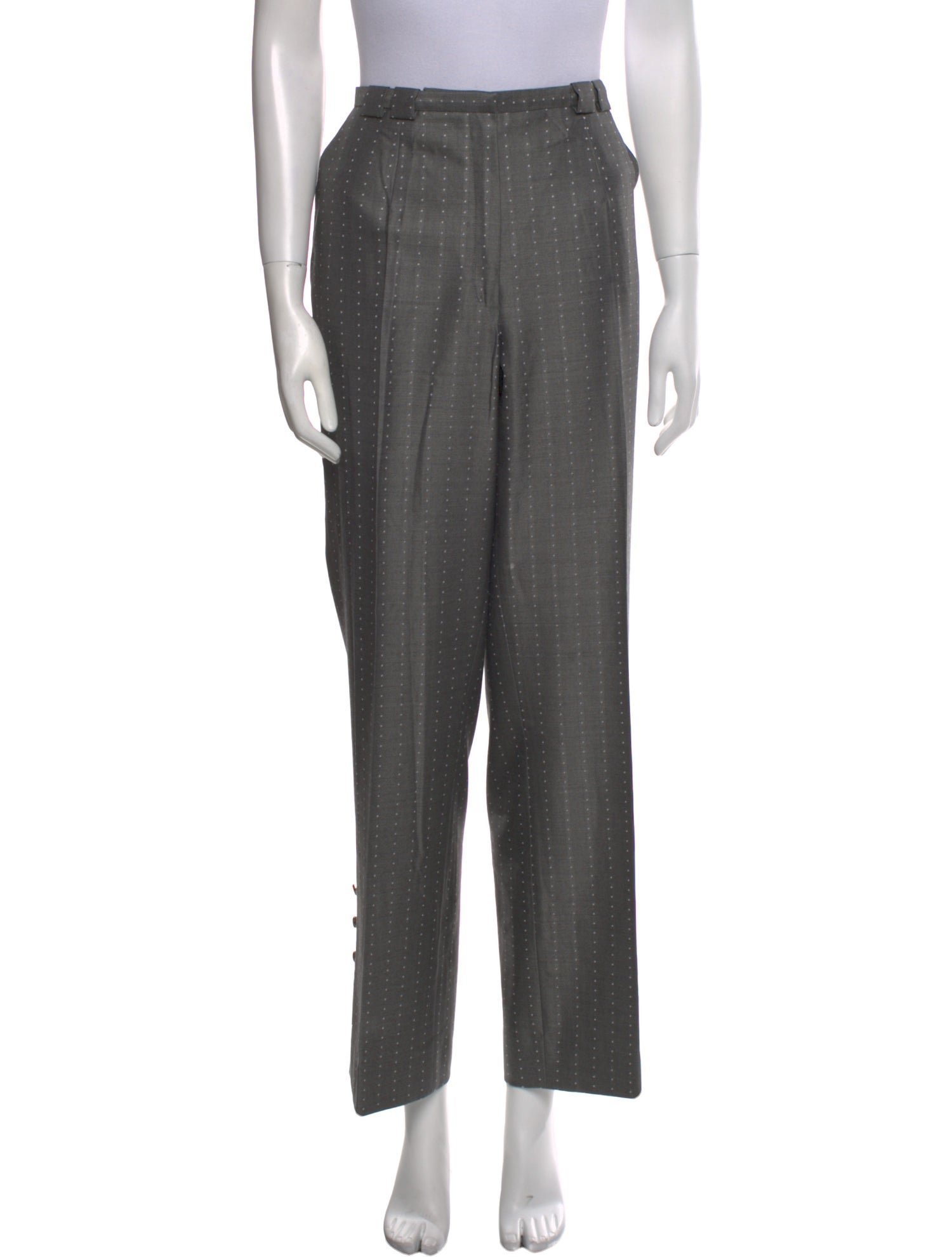 Escada Striped Wide Leg Pants