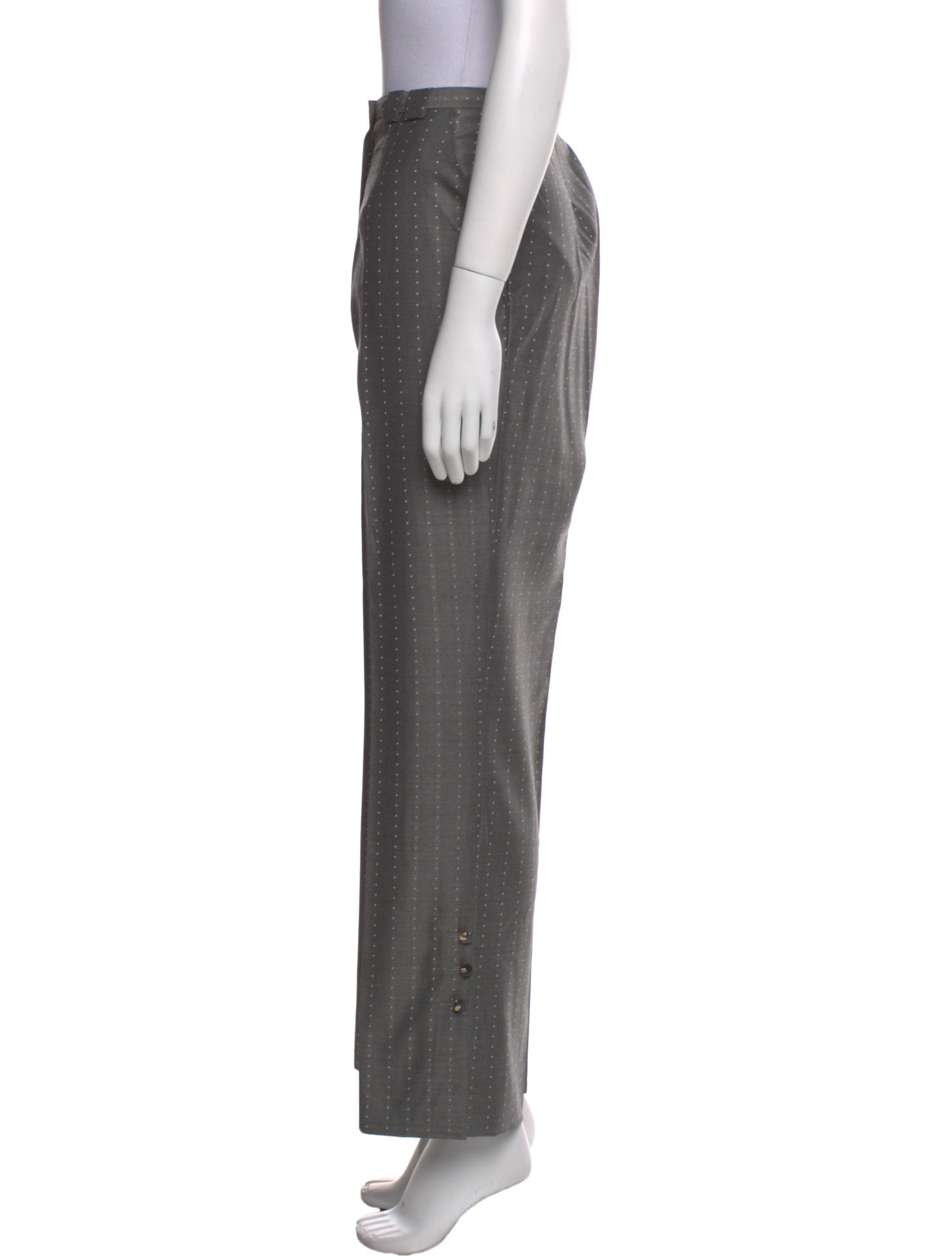 Escada Striped Wide Leg Pants