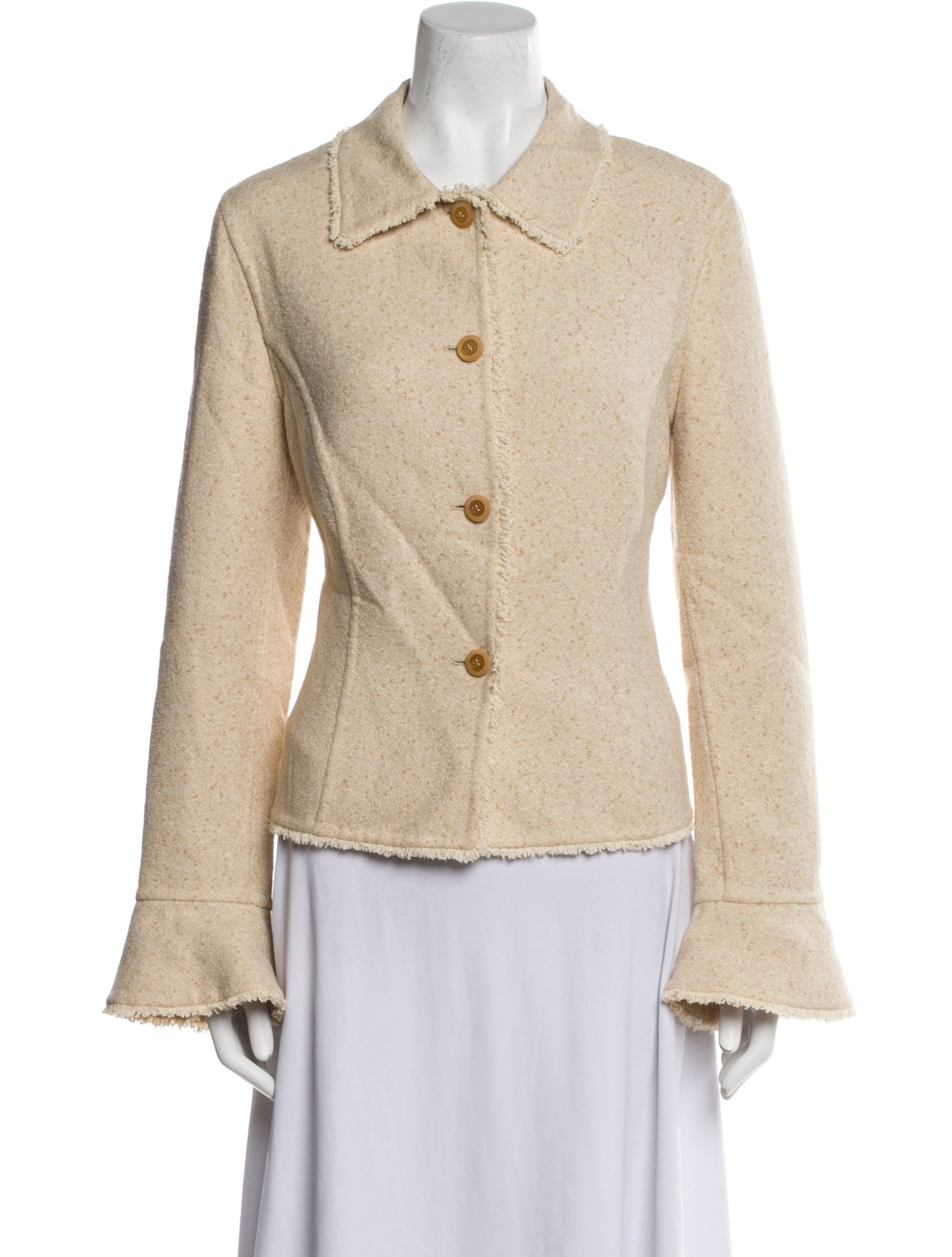 Escada Wool Tweed Pattern Blazer