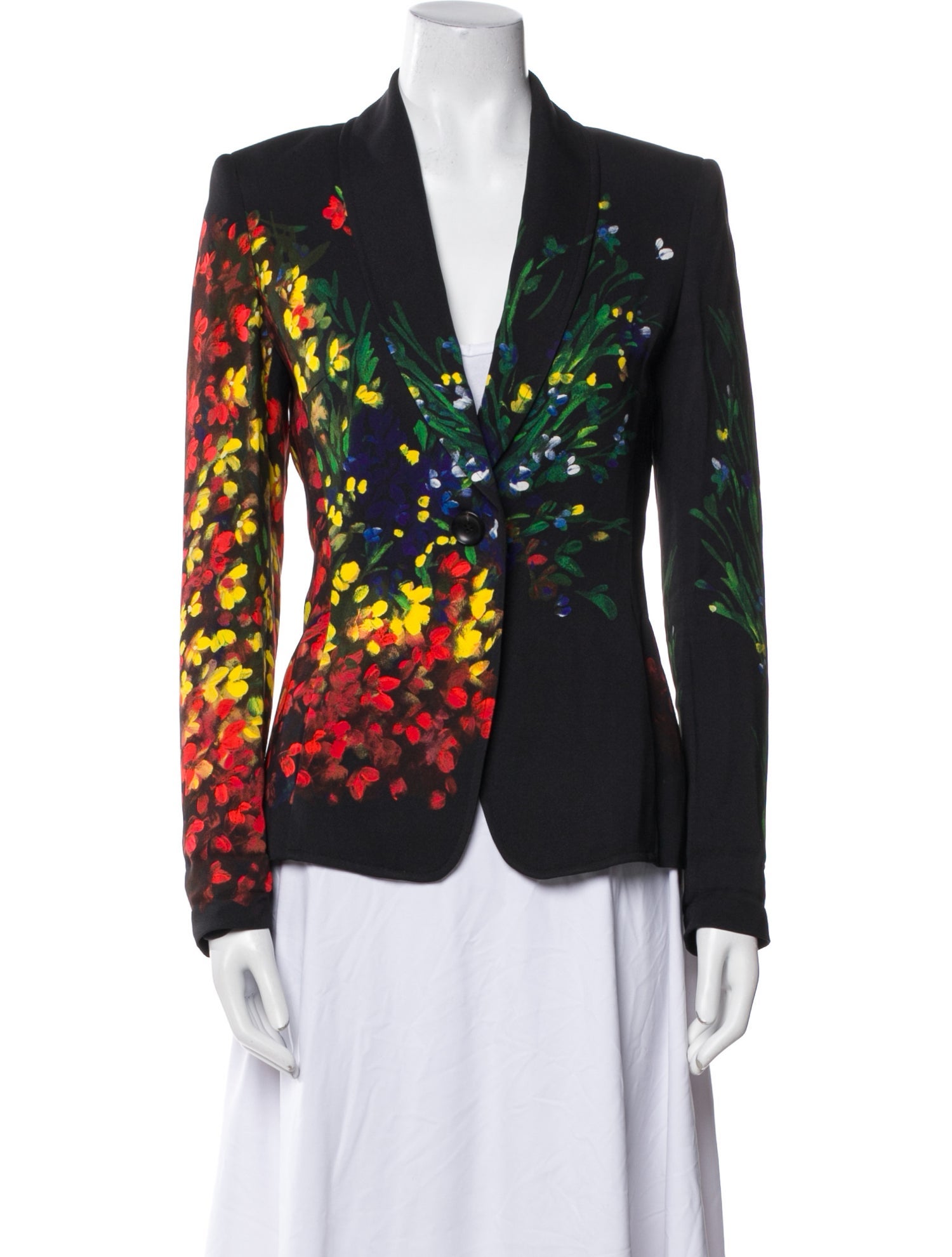 Escada Floral Print Blazer