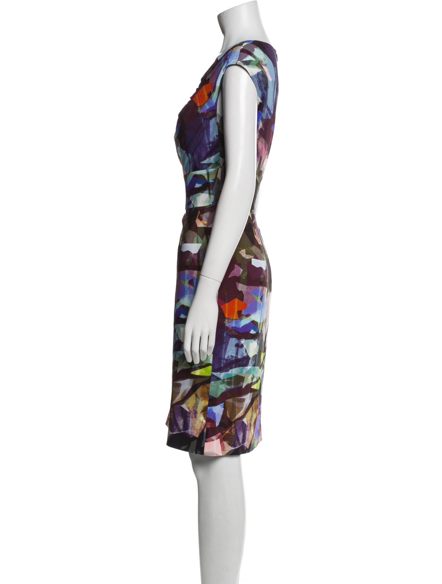 Escada Printed Knee-Length Dress