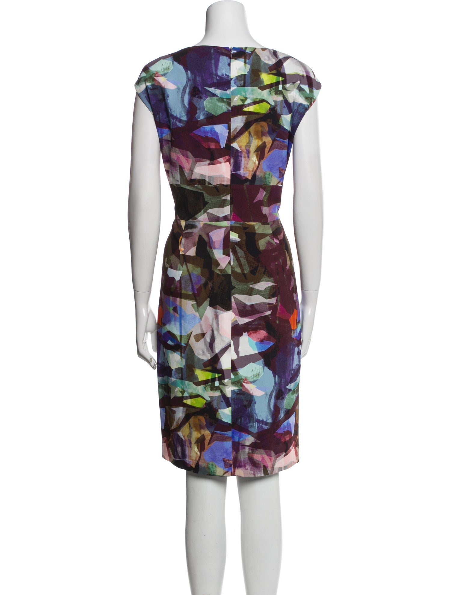 Escada Printed Knee-Length Dress