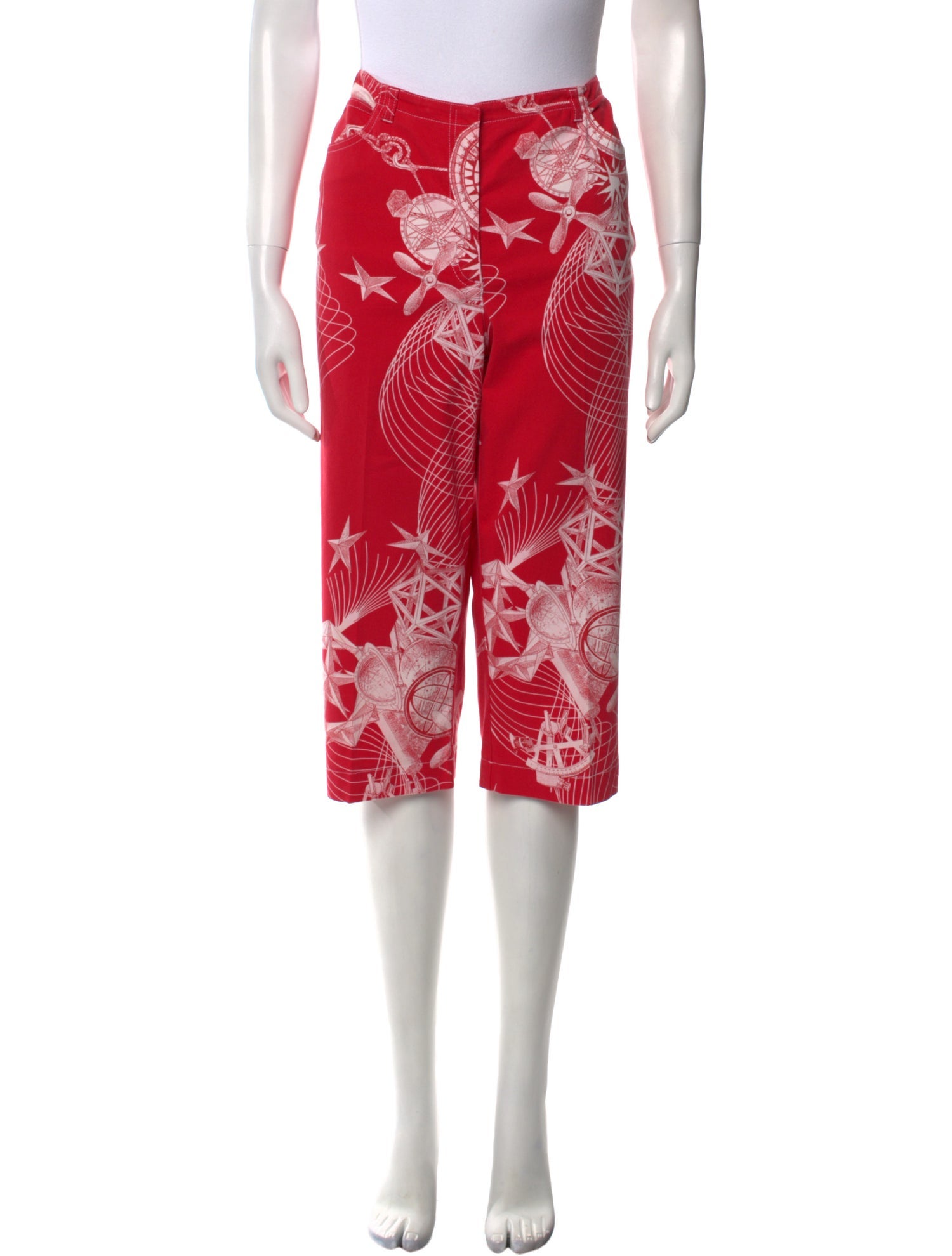 Escada Printed Wide Leg Pants
