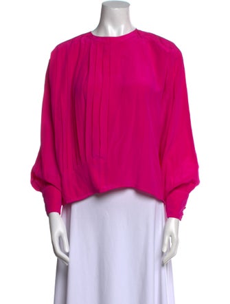 Escada Silk Crew Neck Blouse