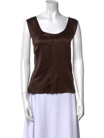 Escada Silk Scoop Neck Top