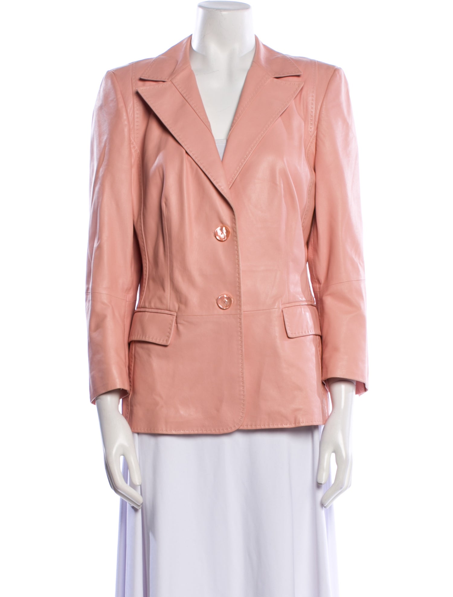 Escada Lamb Leather Blazer
