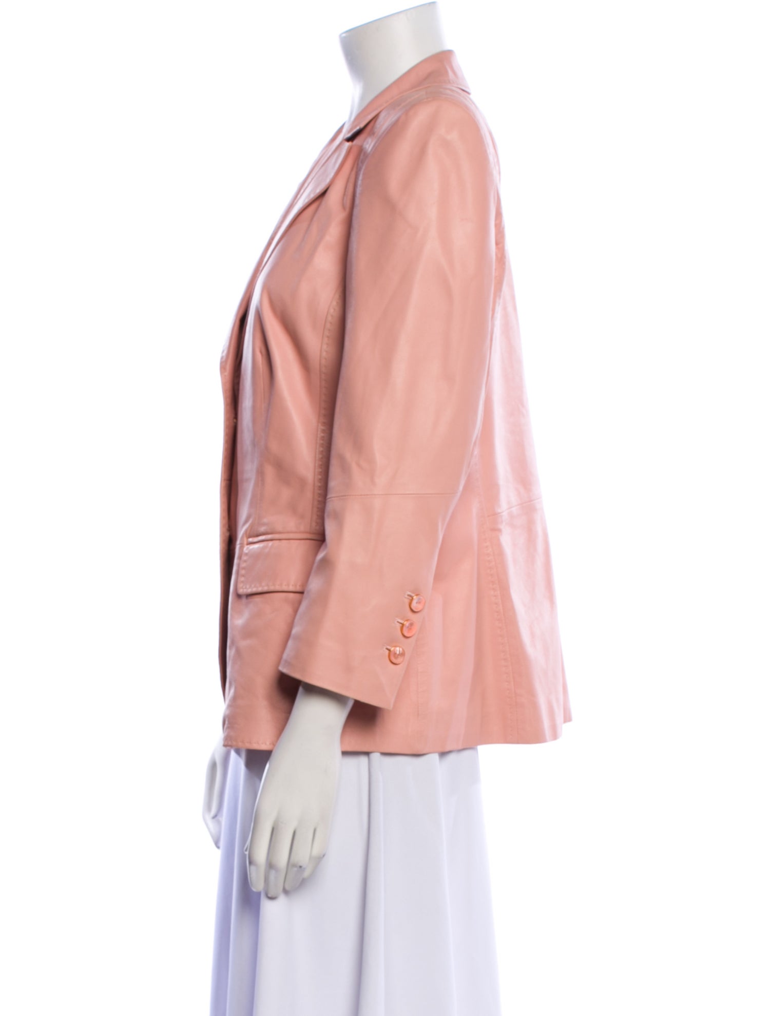 Escada Lamb Leather Blazer