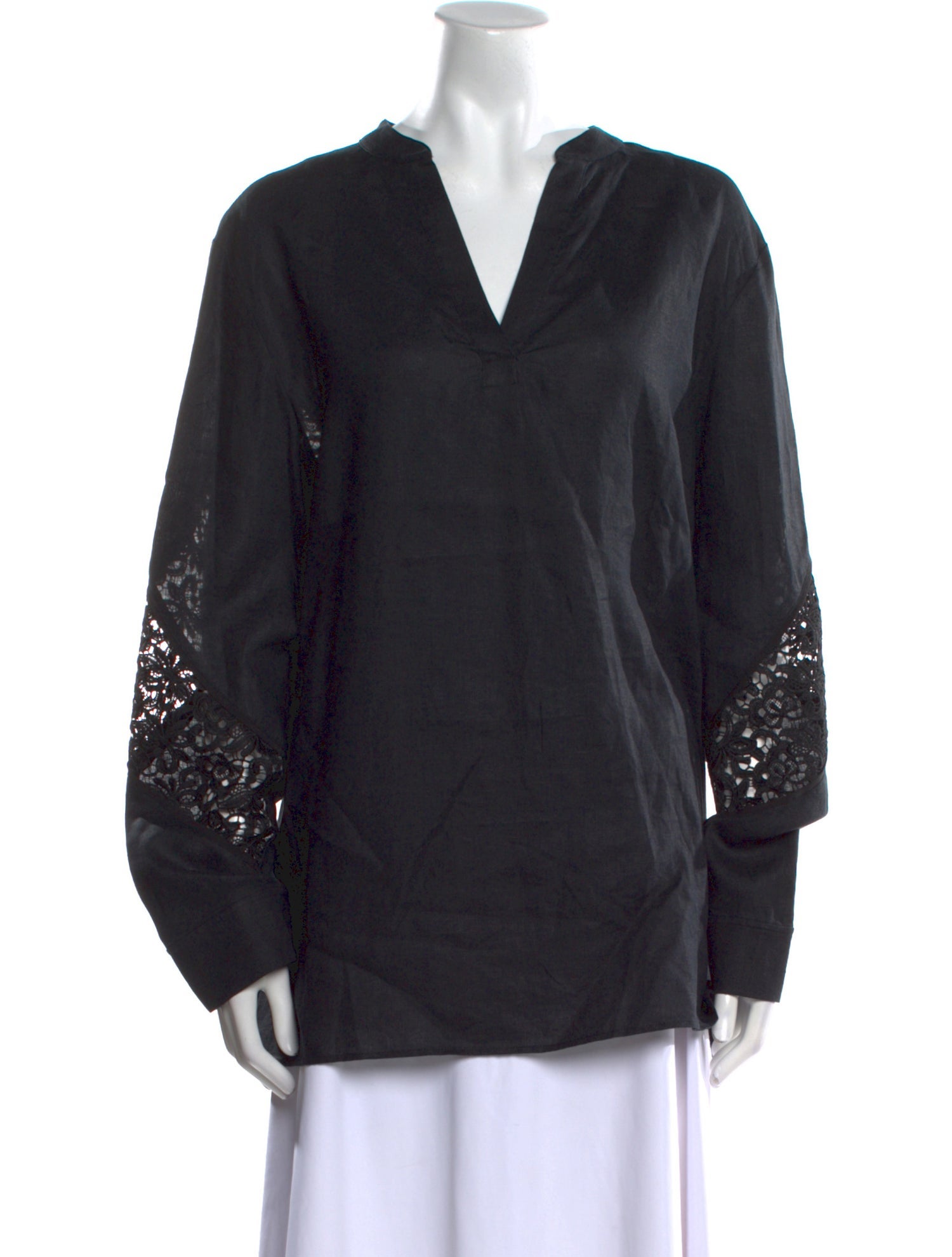 Escada V-Neck Long Sleeve Tunic