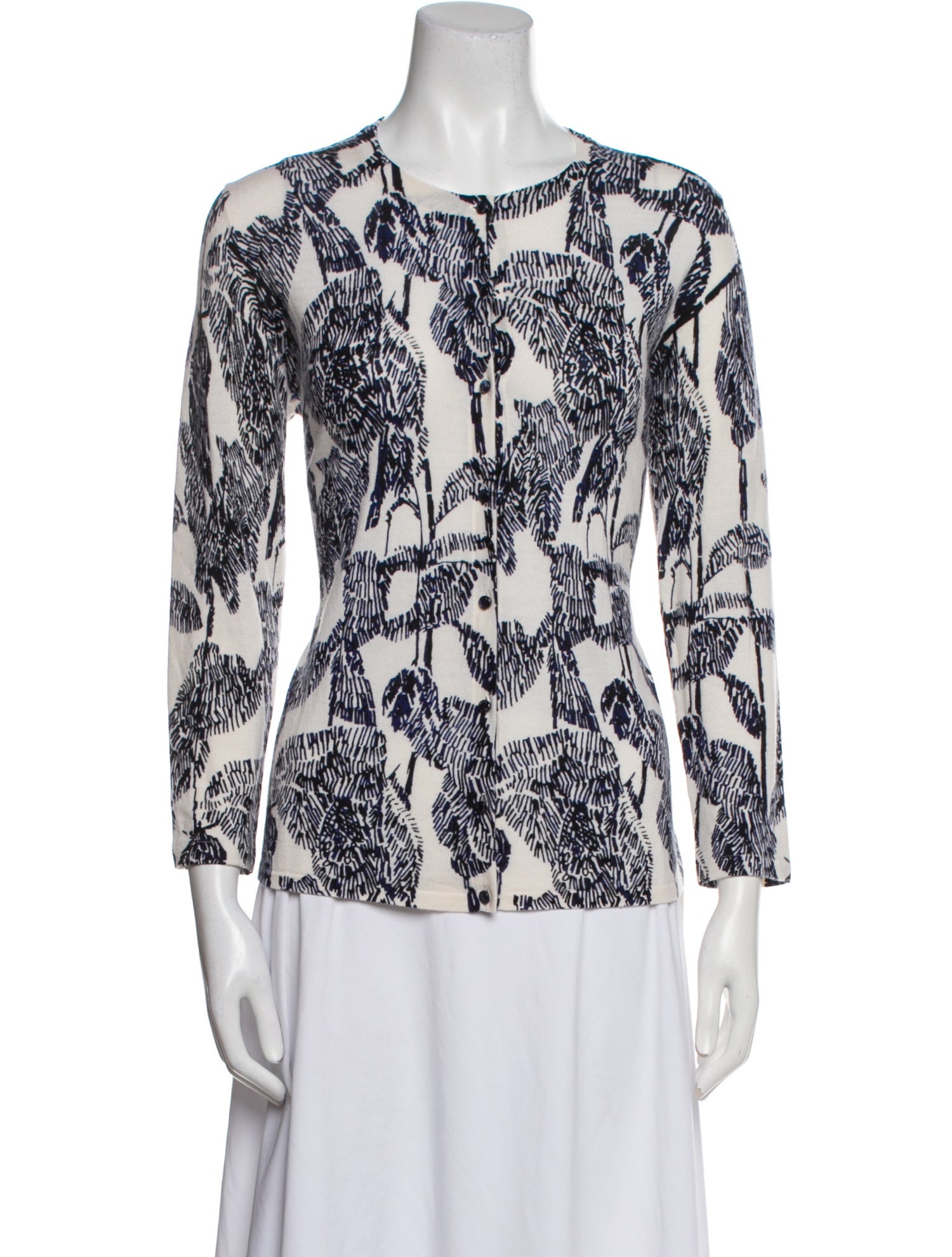 Escada Virgin Wool Printed Sweater