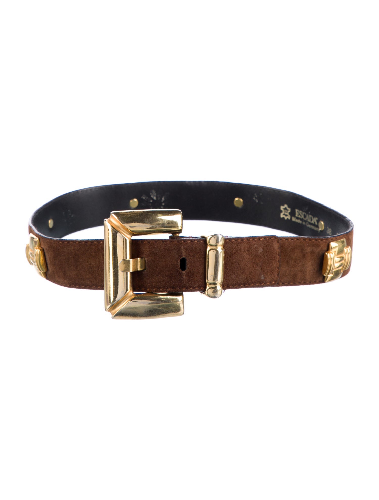 Escada Skinny Suede Waist Belt