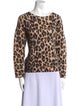 Escada Wool Animal Print Sweater