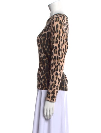 Escada Wool Animal Print Sweater