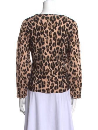 Escada Wool Animal Print Sweater