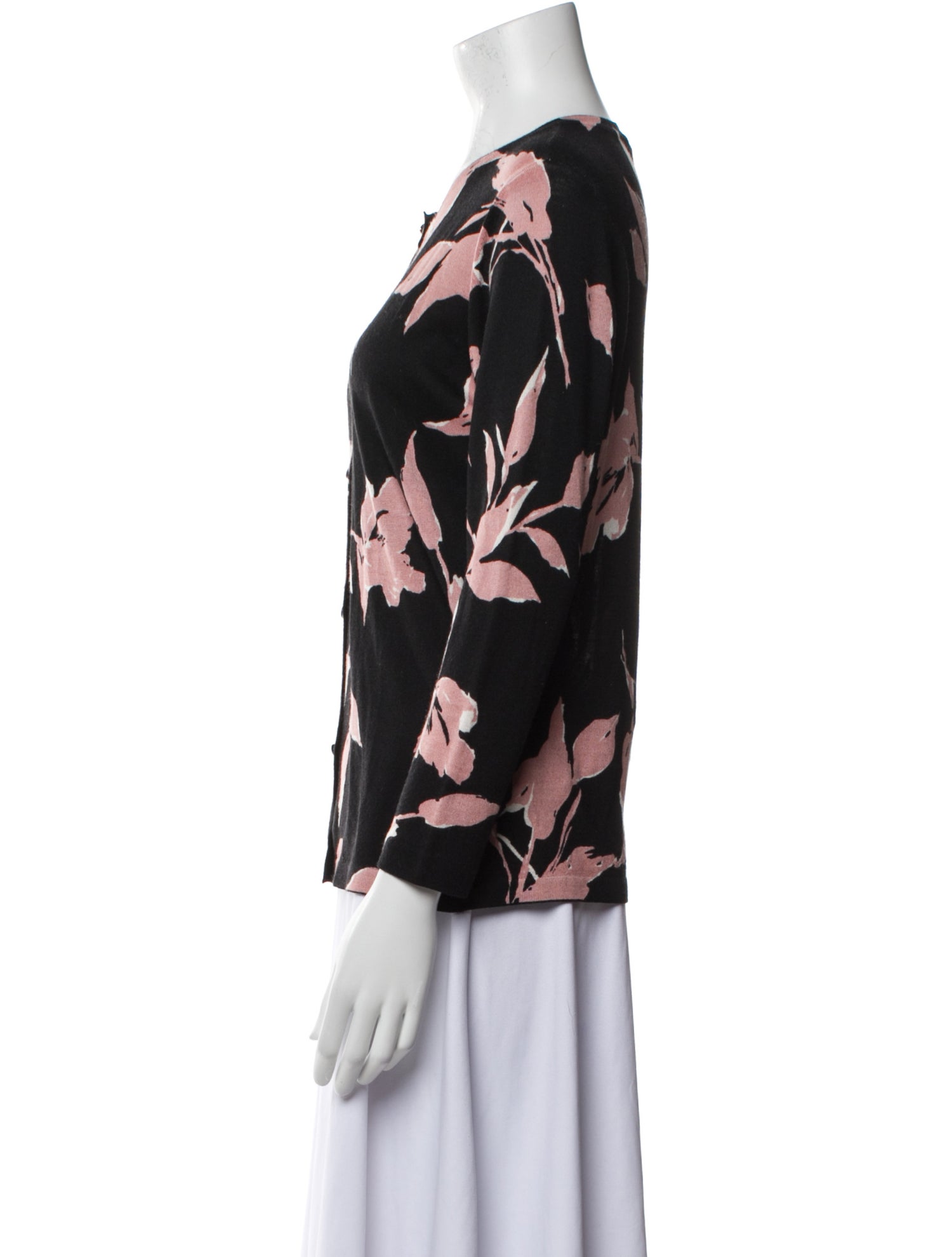 Escada Virgin Wool Printed Sweater