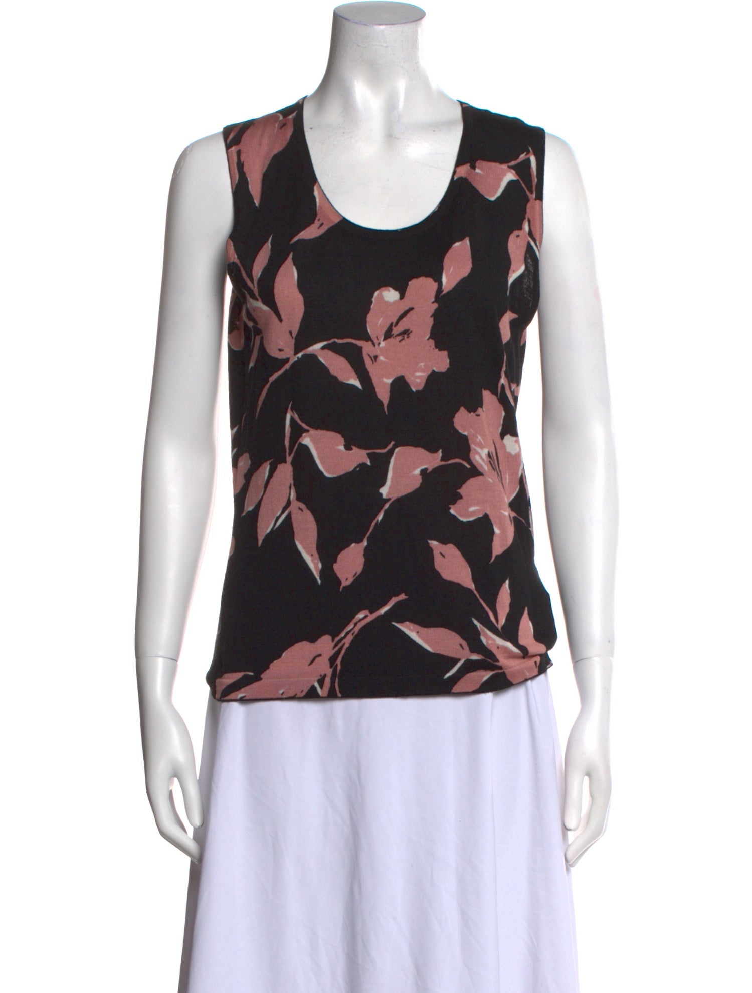 Escada Virgin Wool Printed Top