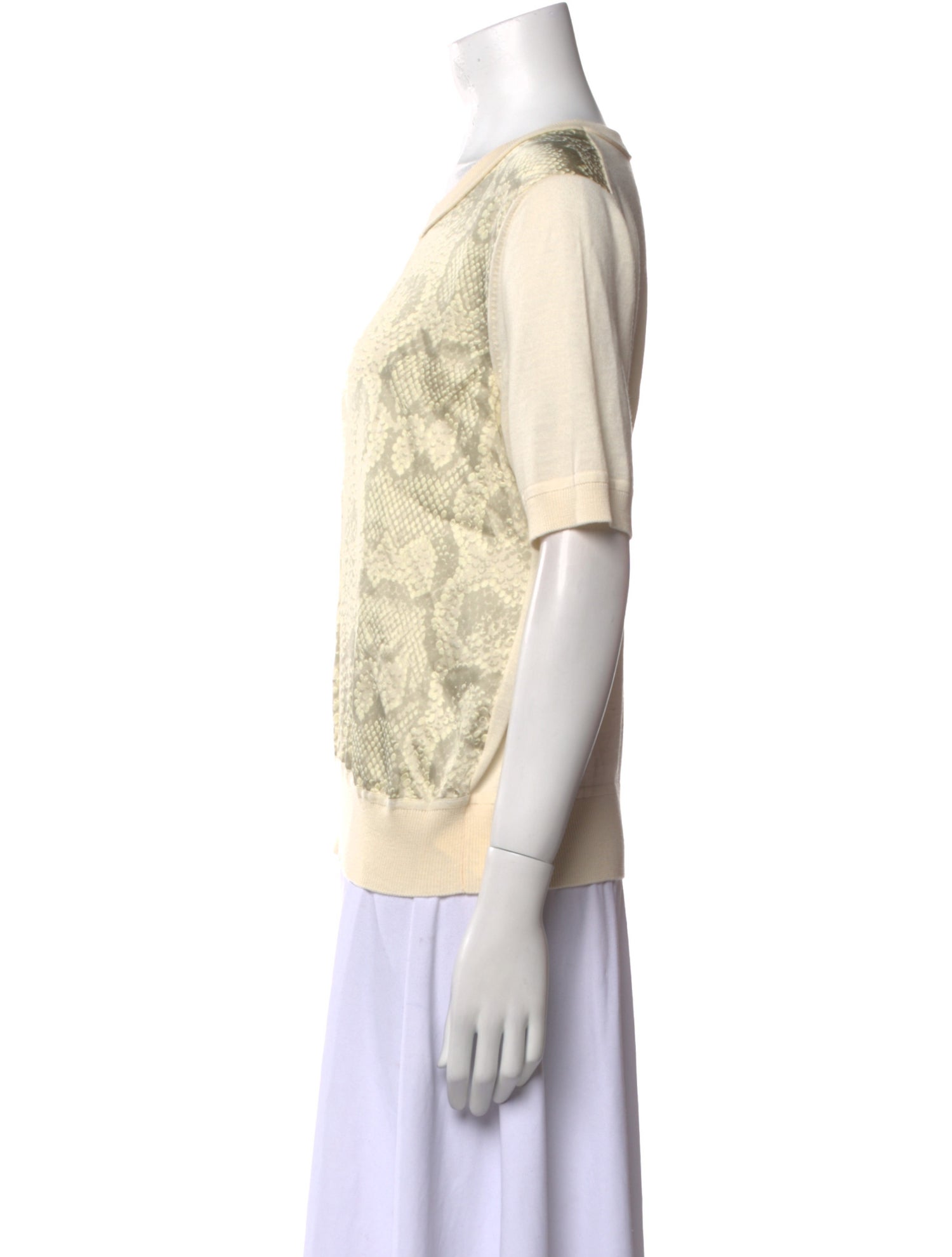 Escada Virgin Wool Scoop Neck T-Shirt