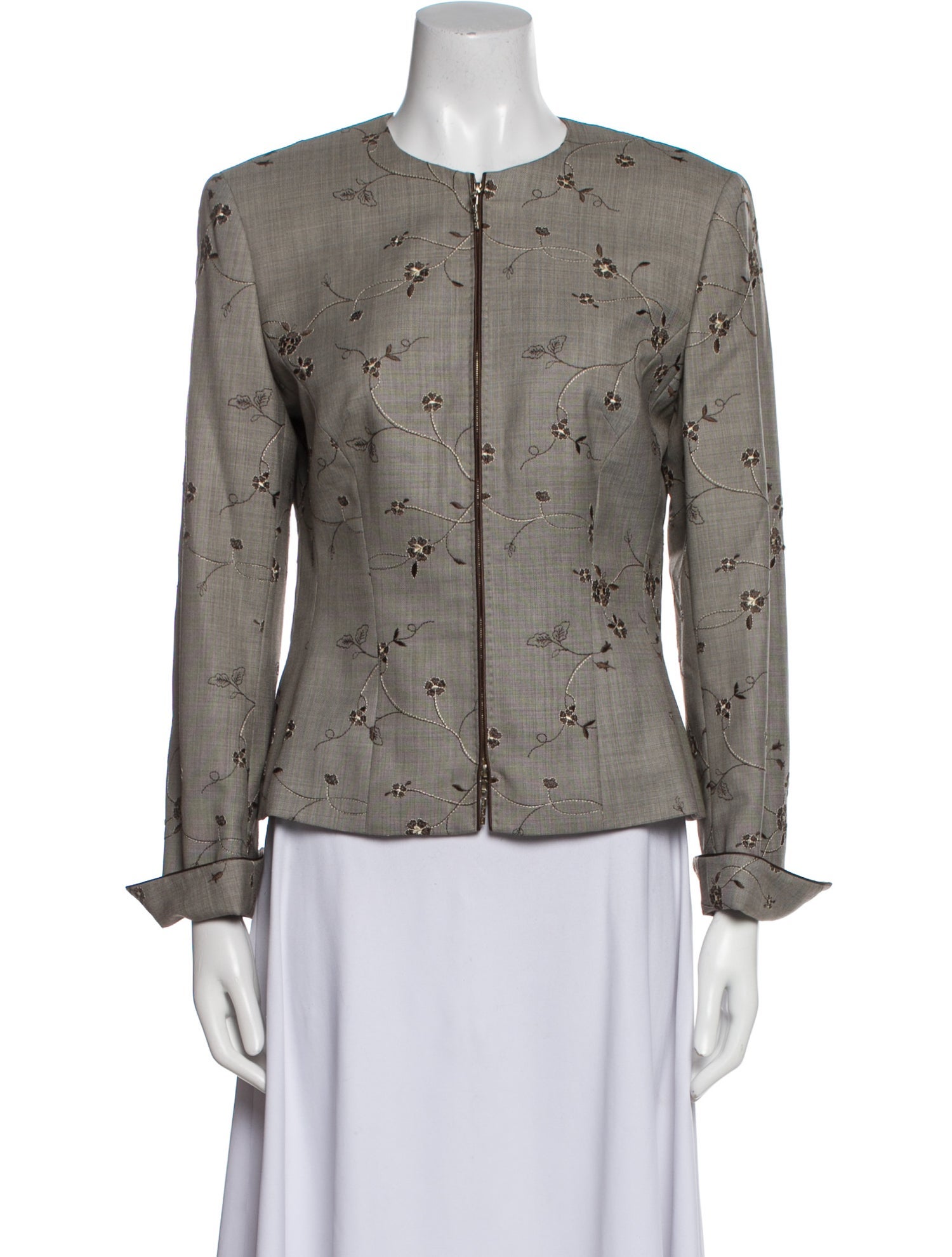 Escada Wool Printed Evening Jacket