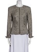 Escada Wool Printed Evening Jacket