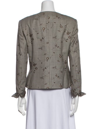 Escada Wool Printed Evening Jacket