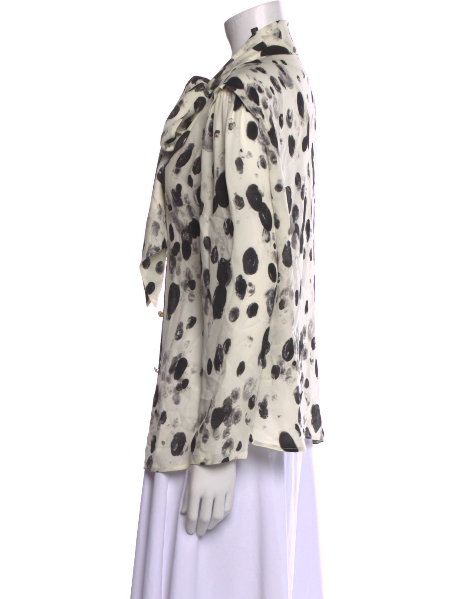 Escada Silk Printed Button-Up Top