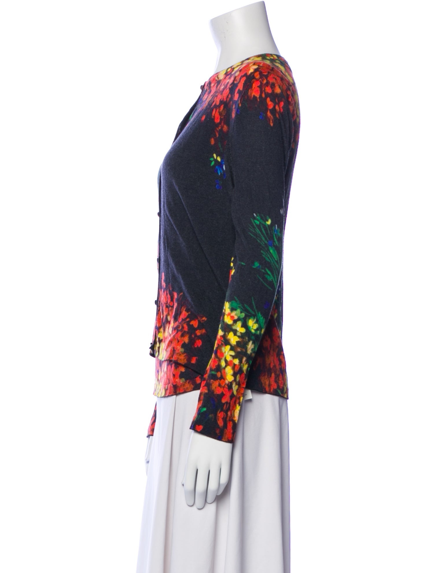 Escada Virgin Wool Printed Sweater