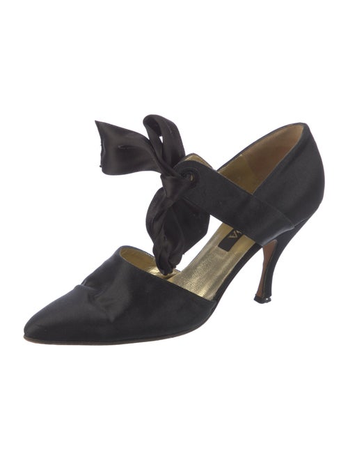 Escada Satin D'Orsay Pumps
