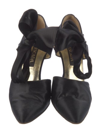 Escada Satin D'Orsay Pumps