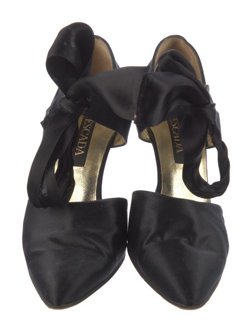 Escada Satin D'Orsay Pumps