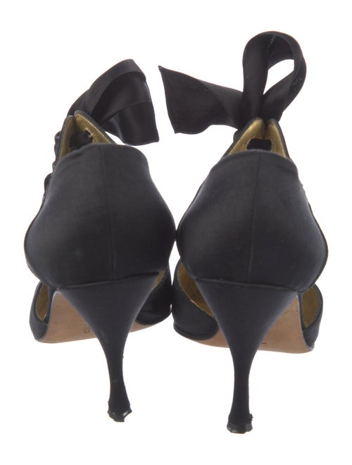 Escada Satin D'Orsay Pumps